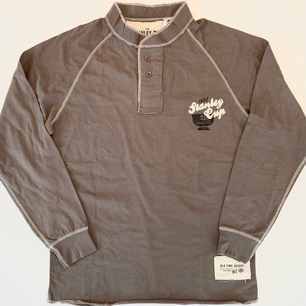 Old Time Hockey Stanley Cup Causeway Collection NHL Henley Long Sleeve Medium